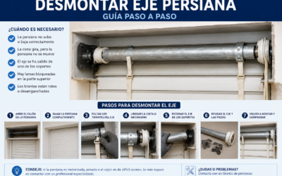 Desmontar eje persiana: cuándo hacerlo, cómo identificar el problema y qué precauciones tomar